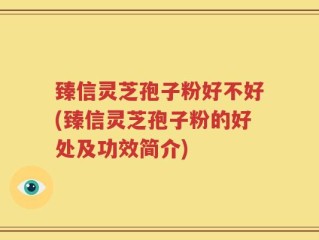 臻信灵芝孢子粉好不好(臻信灵芝孢子粉的好处及功效简介)