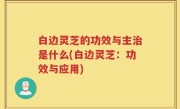白边灵芝的功效与主治是什么(白边灵芝：功效与应用)