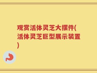 观赏活体灵芝大摆件(活体灵芝巨型展示装置)