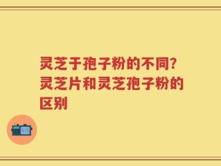 灵芝于孢子粉的不同？灵芝片和灵芝孢子粉的区别