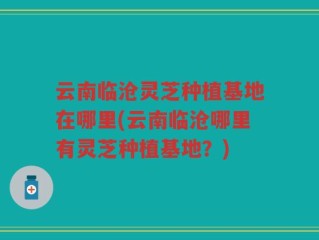 云南临沧灵芝种植基地在哪里(云南临沧哪里有灵芝种植基地？)