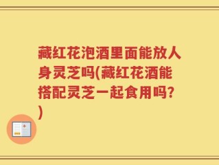藏红花泡酒里面能放人身灵芝吗(藏红花酒能搭配灵芝一起食用吗？)