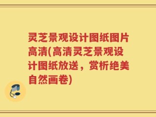 灵芝景观设计图纸图片高清(高清灵芝景观设计图纸放送，赏析绝美自然画卷)