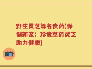野生灵芝等名贵药(保健新宠：珍贵草药灵芝助力健康)