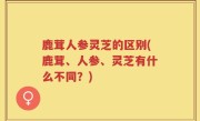鹿茸人参灵芝的区别(鹿茸、人参、灵芝有什么不同？)