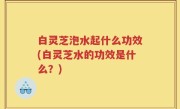 白灵芝泡水起什么功效(白灵芝水的功效是什么？)