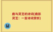 鹿与灵芝的诗词(鹿影灵芝：一首诗词赏析)