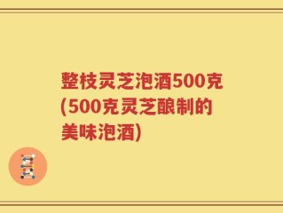 整枝灵芝泡酒500克(500克灵芝酿制的美味泡酒)