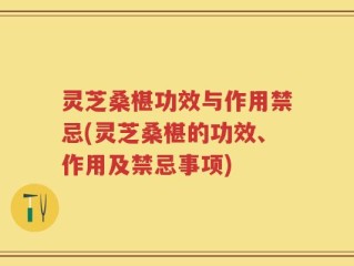 灵芝桑椹功效与作用禁忌(灵芝桑椹的功效、作用及禁忌事项)