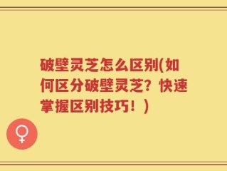 破壁灵芝怎么区别(如何区分破壁灵芝？快速掌握区别技巧！)