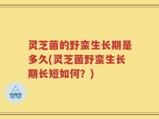 灵芝菌的野蛮生长期是多久(灵芝菌野蛮生长期长短如何？)