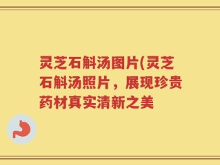 灵芝石斛汤图片(灵芝石斛汤照片，展现珍贵药材真实清新之美