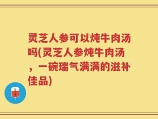 灵芝人参可以炖牛肉汤吗(灵芝人参炖牛肉汤，一碗瑞气满满的滋补佳品)