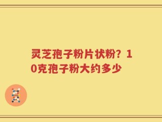 灵芝孢子粉片状粉？10克孢子粉大约多少