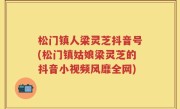 松门镇人梁灵芝抖音号(松门镇姑娘梁灵芝的抖音小视频风靡全网)