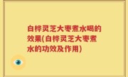 白桦灵芝大枣煮水喝的效果(白桦灵芝大枣煮水的功效及作用)