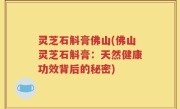 灵芝石斛膏佛山(佛山灵芝石斛膏：天然健康功效背后的秘密)