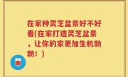 在家种灵芝盆景好不好看(在家打造灵芝盆景，让你的家更加生机勃勃！)