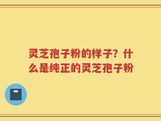 灵芝孢子粉的样子？什么是纯正的灵芝孢子粉