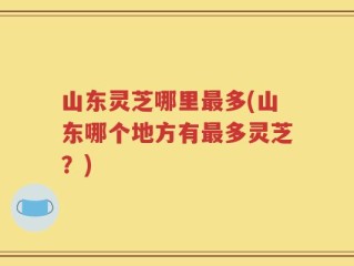 山东灵芝哪里最多(山东哪个地方有最多灵芝？)