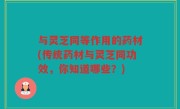 与灵芝同等作用的药材(传统药材与灵芝同功效，你知道哪些？)