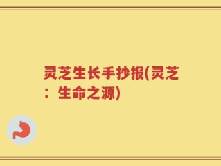 灵芝生长手抄报(灵芝：生命之源)