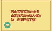 天山雪菊灵芝价格(天山雪菊灵芝价格大幅波动，市场行情不稳)