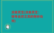 凉泉灵芝(凉泉灵芝：探寻自然之灵的奇妙功效)