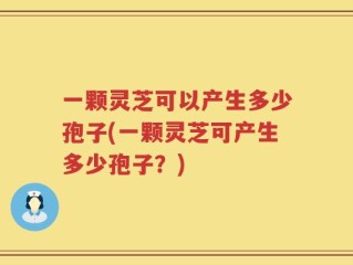 一颗灵芝可以产生多少孢子(一颗灵芝可产生多少孢子？)
