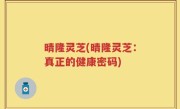 晴隆灵芝(晴隆灵芝：真正的健康密码)