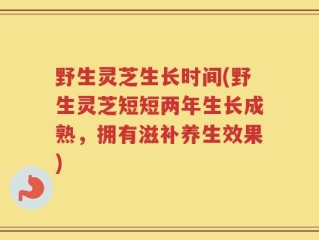 野生灵芝生长时间(野生灵芝短短两年生长成熟，拥有滋补养生效果)