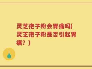 灵芝孢子粉会胃痛吗(灵芝孢子粉是否引起胃痛？)