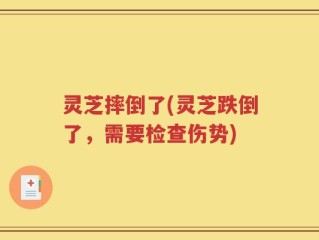 灵芝摔倒了(灵芝跌倒了，需要检查伤势)