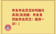 养鱼养出灵芝好吗图片高清(高清图：养鱼竟然能养出灵芝！值得一试！)