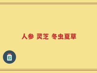 人参 灵芝 冬虫夏草