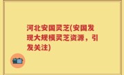 河北安国灵芝(安国发现大规模灵芝资源，引发关注)