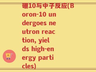硼10与中子反应(Boron-10 undergoes neutron reaction, yields high-energy particles)