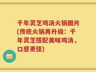 千年灵芝鸡汤火锅图片(传统火锅再升级：千年灵芝搭配美味鸡汤，口感更佳)