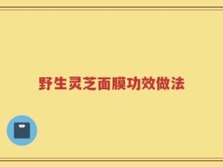 野生灵芝面膜功效做法