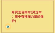 用灵芝当雨伞(灵芝伞：雨中有神秘力量的保护)
