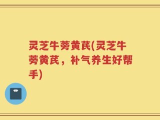 灵芝牛蒡黄芪(灵芝牛蒡黄芪，补气养生好帮手)
