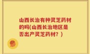山西长治有种灵芝药材的吗(山西长治地区是否出产灵芝药材？)