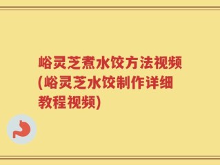 峪灵芝煮水饺方法视频(峪灵芝水饺制作详细教程视频)