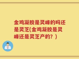 金鸡凝胶是灵峰的吗还是灵芝(金鸡凝胶是灵峰还是灵芝产的？)