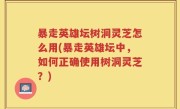 暴走英雄坛树洞灵芝怎么用(暴走英雄坛中，如何正确使用树洞灵芝？)