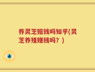 养灵芝赔钱吗知乎(灵芝养殖赚钱吗？)
