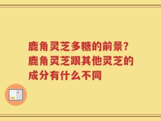 鹿角灵芝多糖的前景？鹿角灵芝跟其他灵芝的成分有什么不同