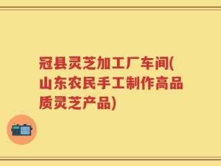 冠县灵芝加工厂车间(山东农民手工制作高品质灵芝产品)