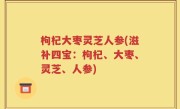 枸杞大枣灵芝人参(滋补四宝：枸杞、大枣、灵芝、人参)