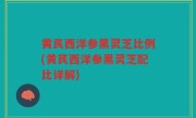 黄芪西洋参黑灵芝比例(黄芪西洋参黑灵芝配比详解)